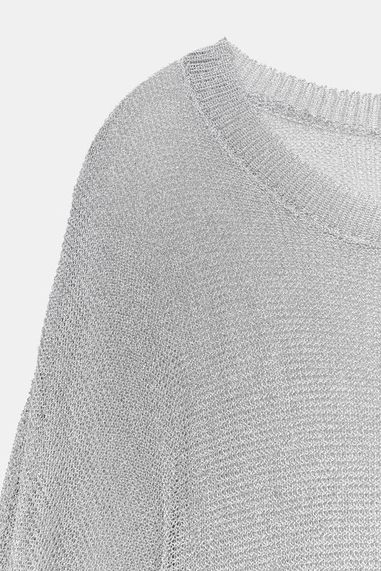 METALLIC THREAD KNIT JUMPER