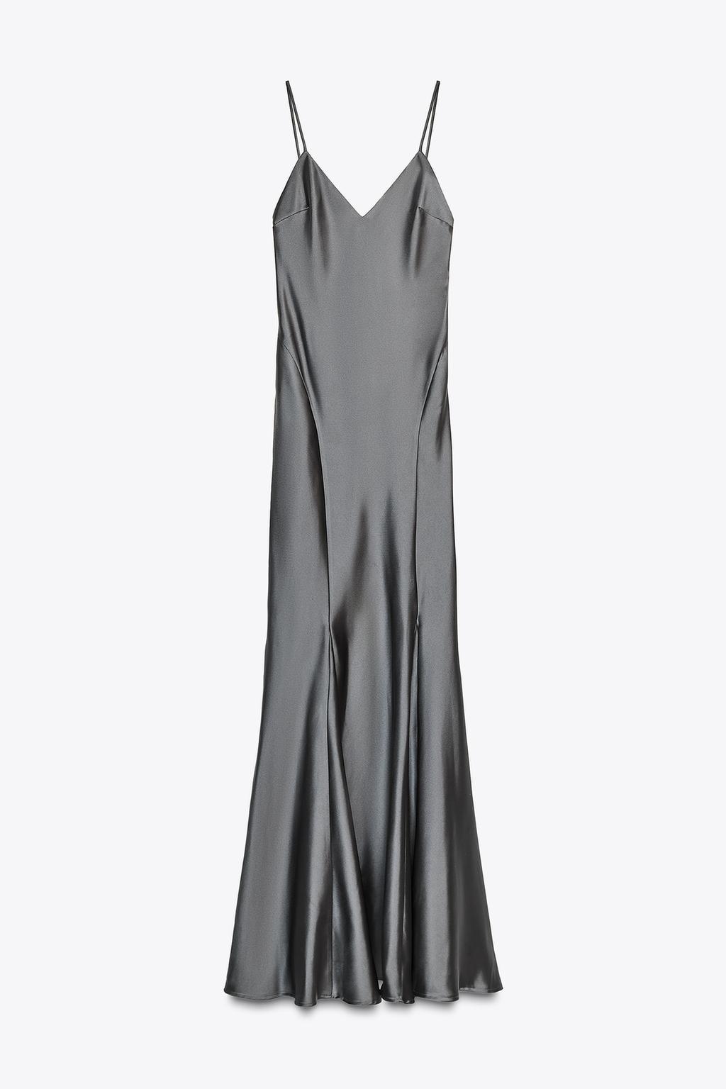 LONG SATIN DRESS