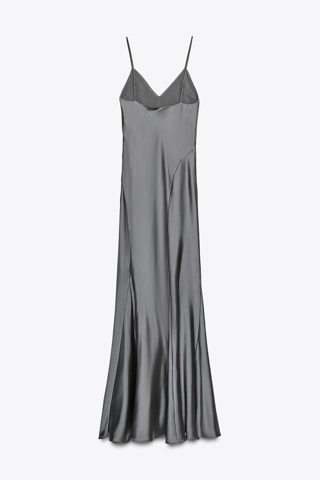 LONG SATIN DRESS