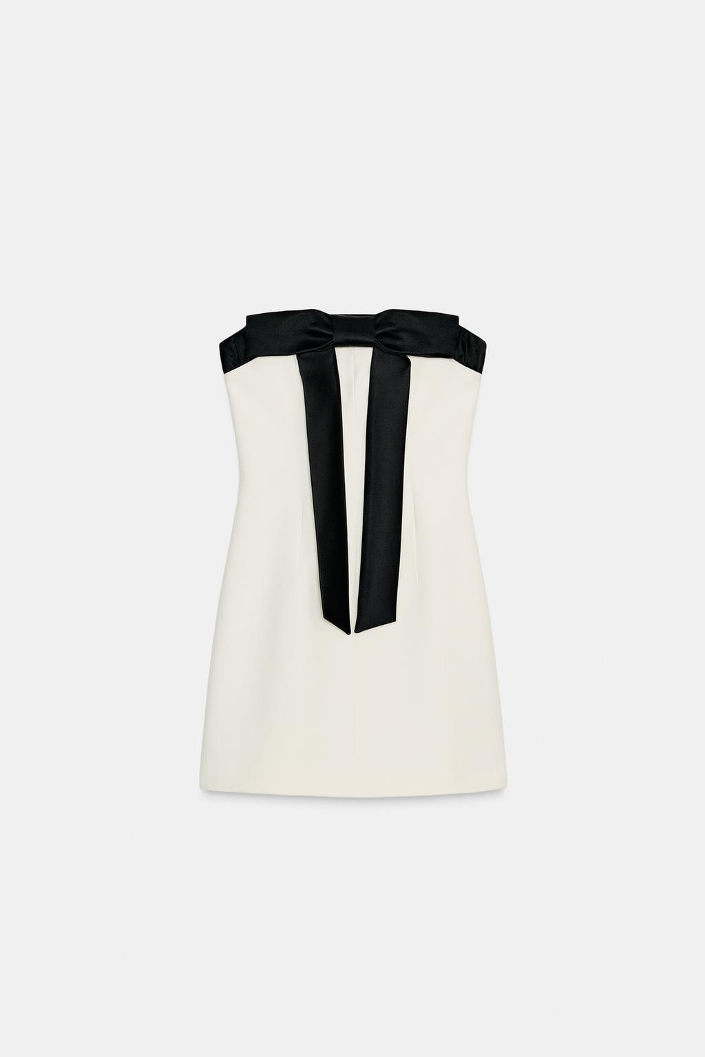 STRAPLESS DRESS WITH BOW