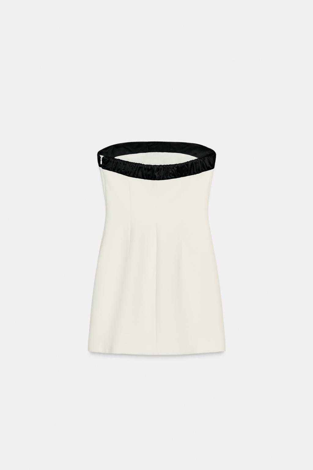 STRAPLESS DRESS WITH BOW
