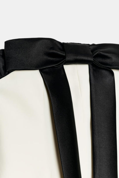 STRAPLESS DRESS WITH BOW