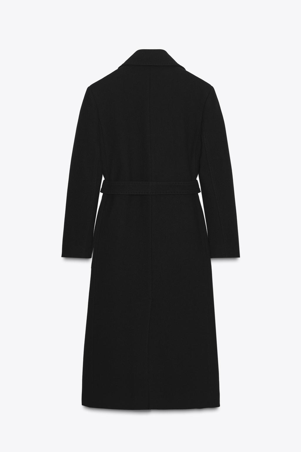 WOOL BLEND BELTED COAT ZW COLLECTION