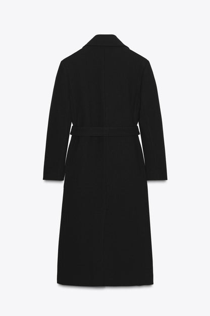 WOOL BLEND BELTED COAT ZW COLLECTION