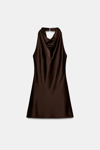 SHORT SATIN DRESS