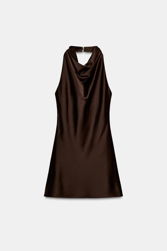 SHORT SATIN DRESS