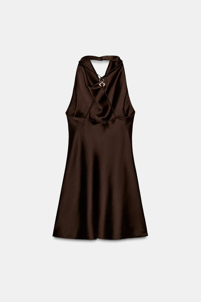 SHORT SATIN DRESS