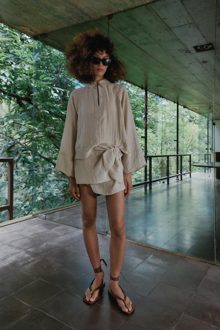LACE KNOTTED SKORT