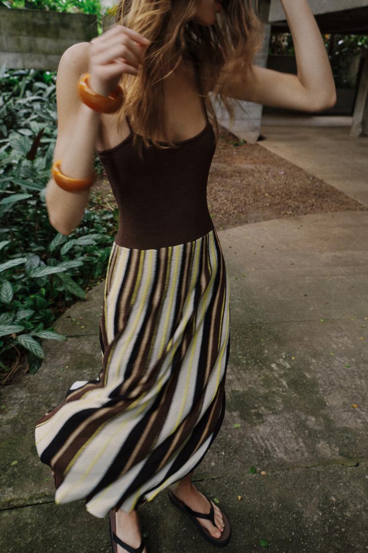 RUSTIC STRIPED DRESS