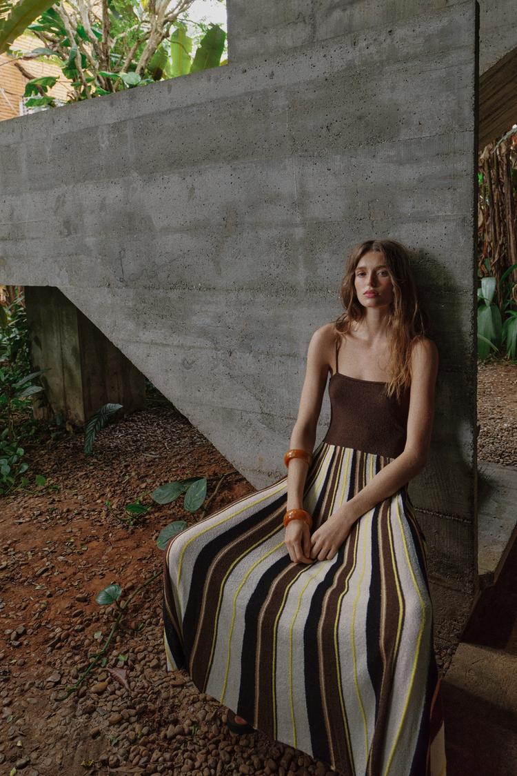 RUSTIC STRIPED DRESS