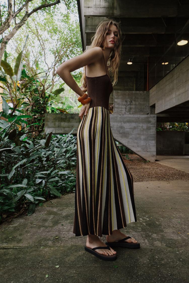 RUSTIC STRIPED DRESS