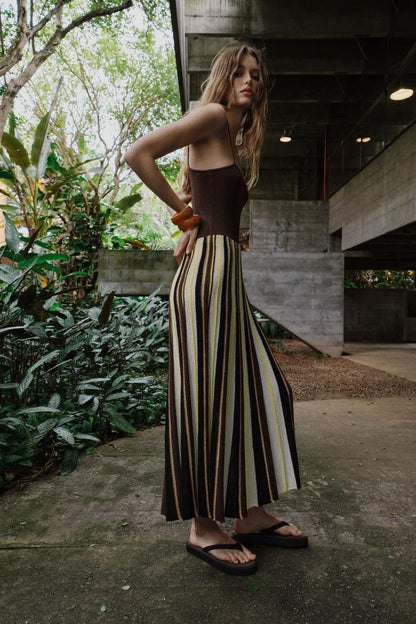 RUSTIC STRIPED DRESS