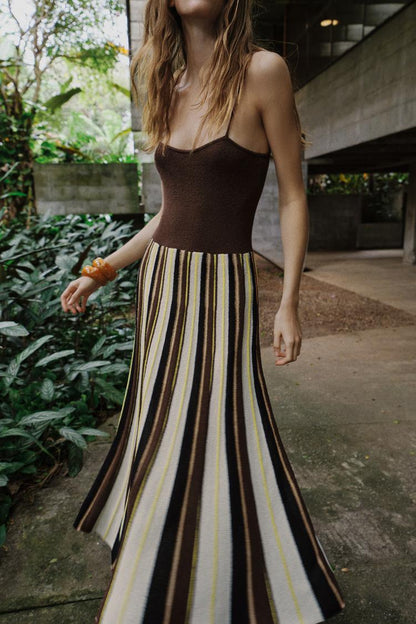 RUSTIC STRIPED DRESS