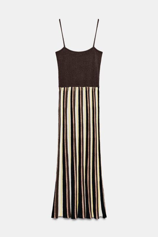 RUSTIC STRIPED DRESS