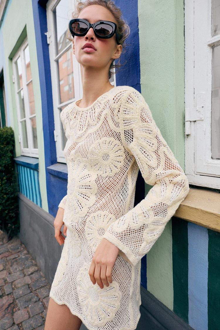 SHORT CROCHET DRESS