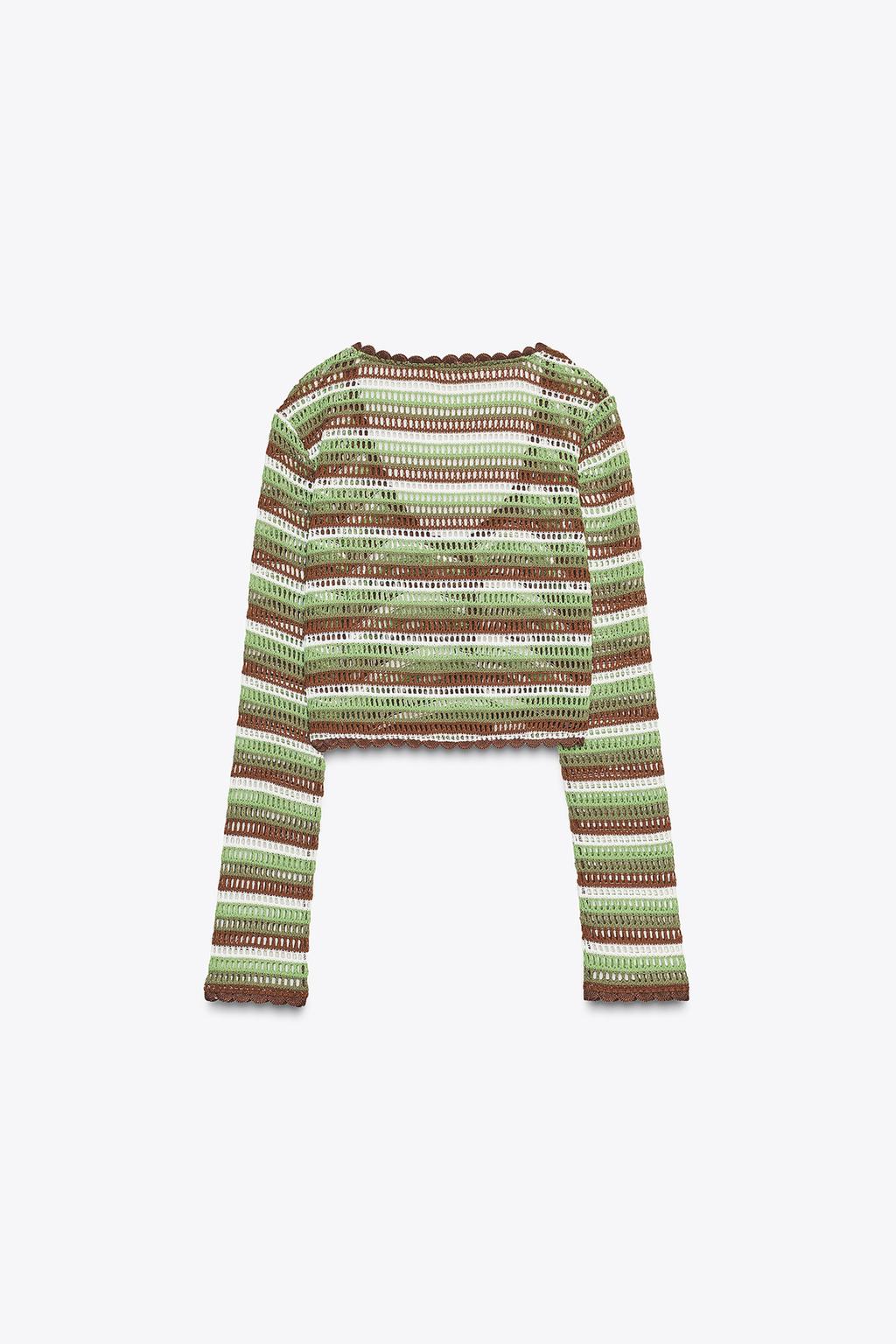 CROCHET STRIPE TOP