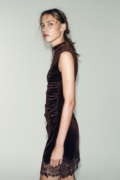 VELVET LACE DRESS