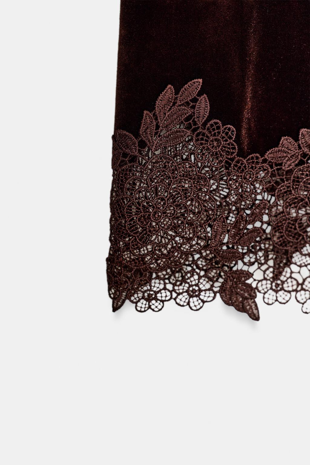 VELVET LACE DRESS