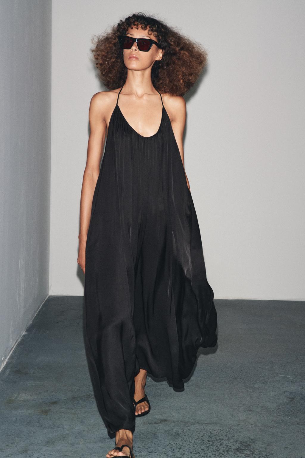 SATIN CAMISOLE MAXI DRESS