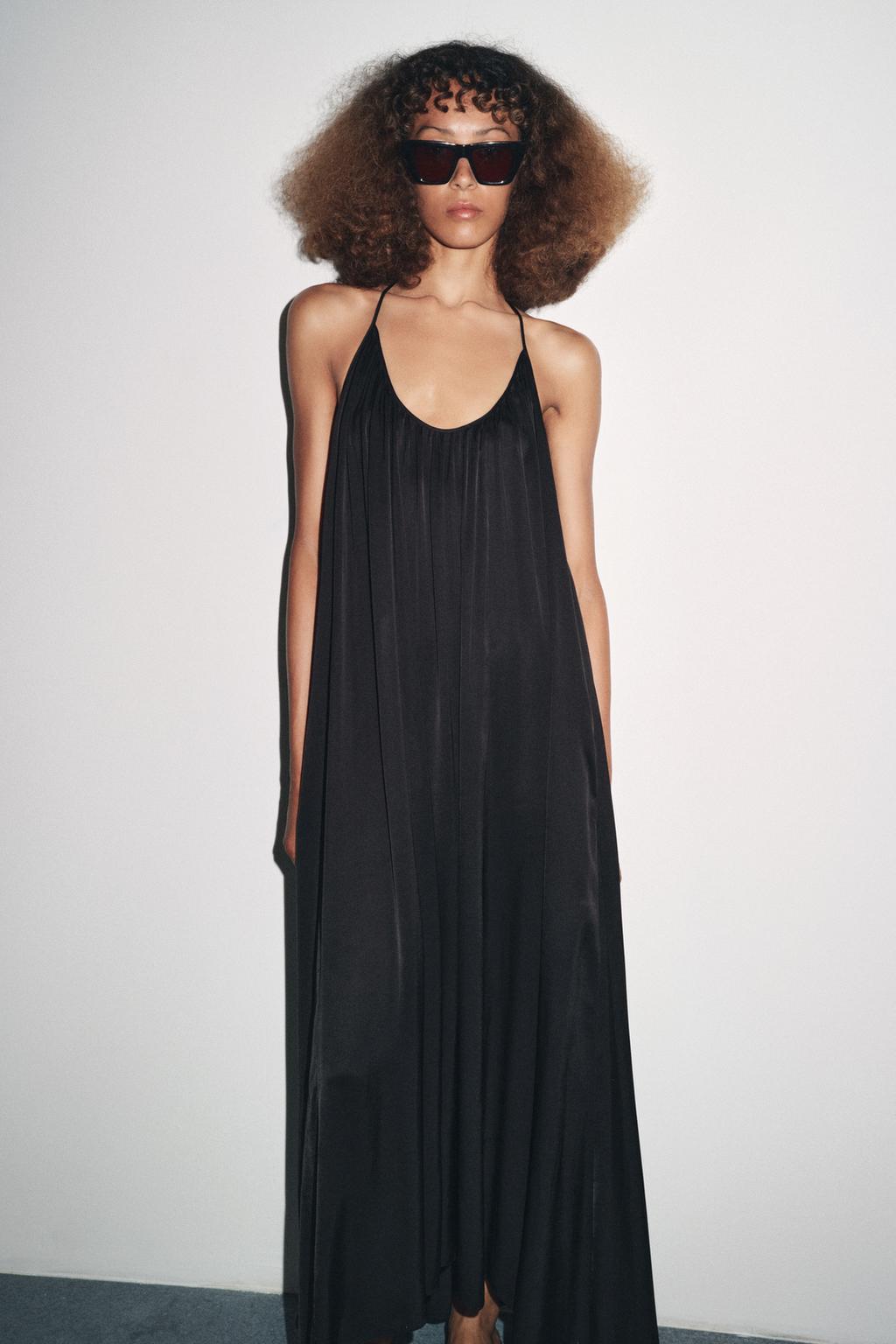 SATIN CAMISOLE MAXI DRESS