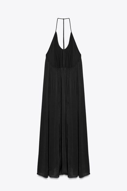SATIN CAMISOLE MAXI DRESS