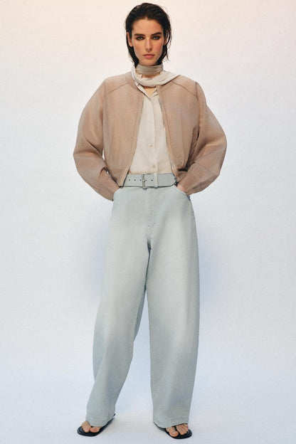 KNIT BOMBER JACKET