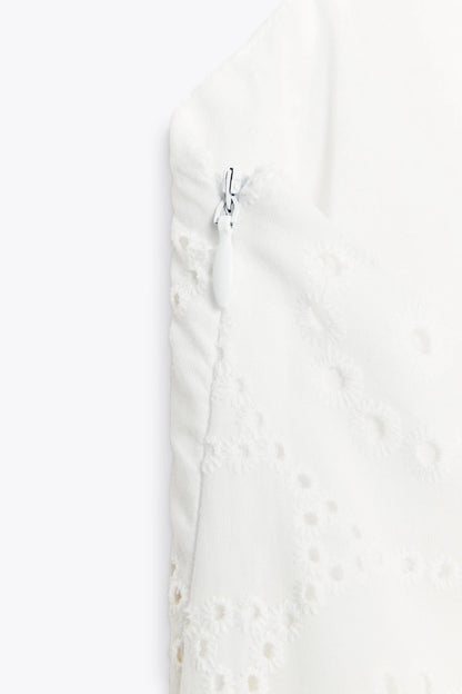 EMBROIDERED MIDI DRESS