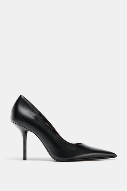 LEATHER HIGH HEELS