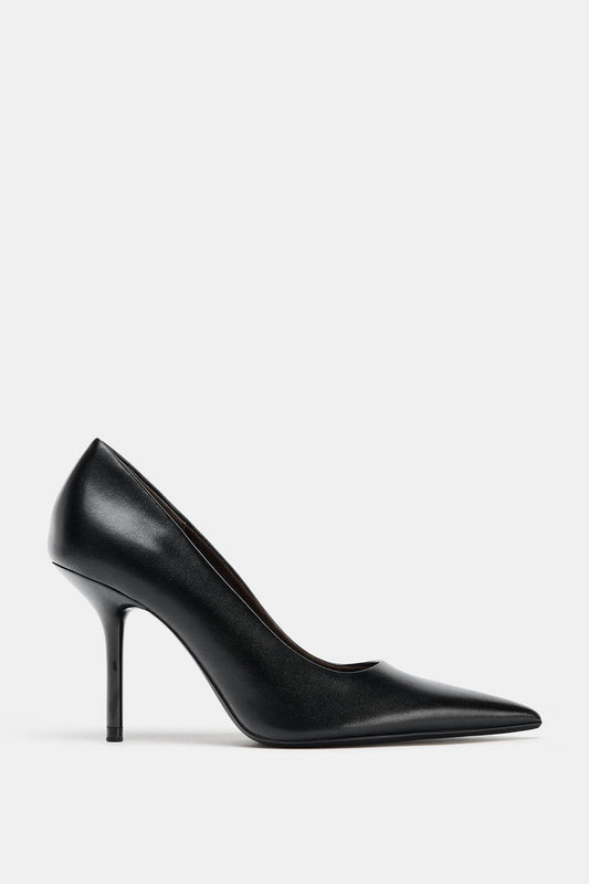 LEATHER HIGH HEELS