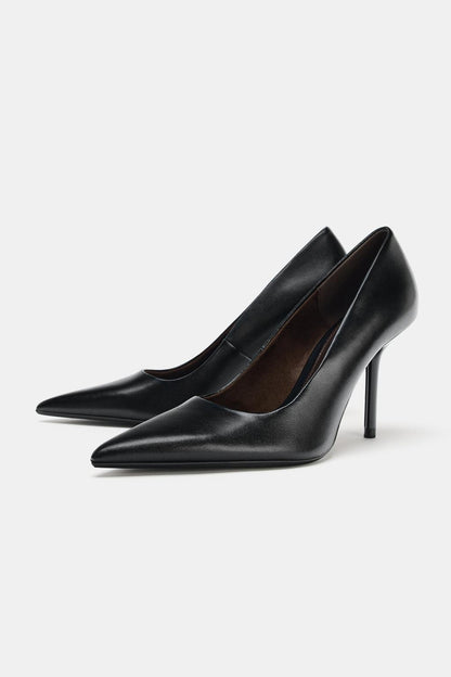 LEATHER HIGH HEELS