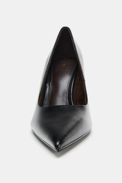 LEATHER HIGH HEELS