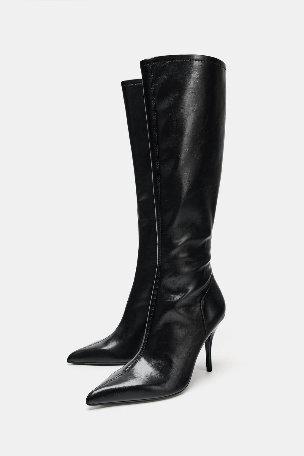 FITTED HIGH-HEEL BOOTS