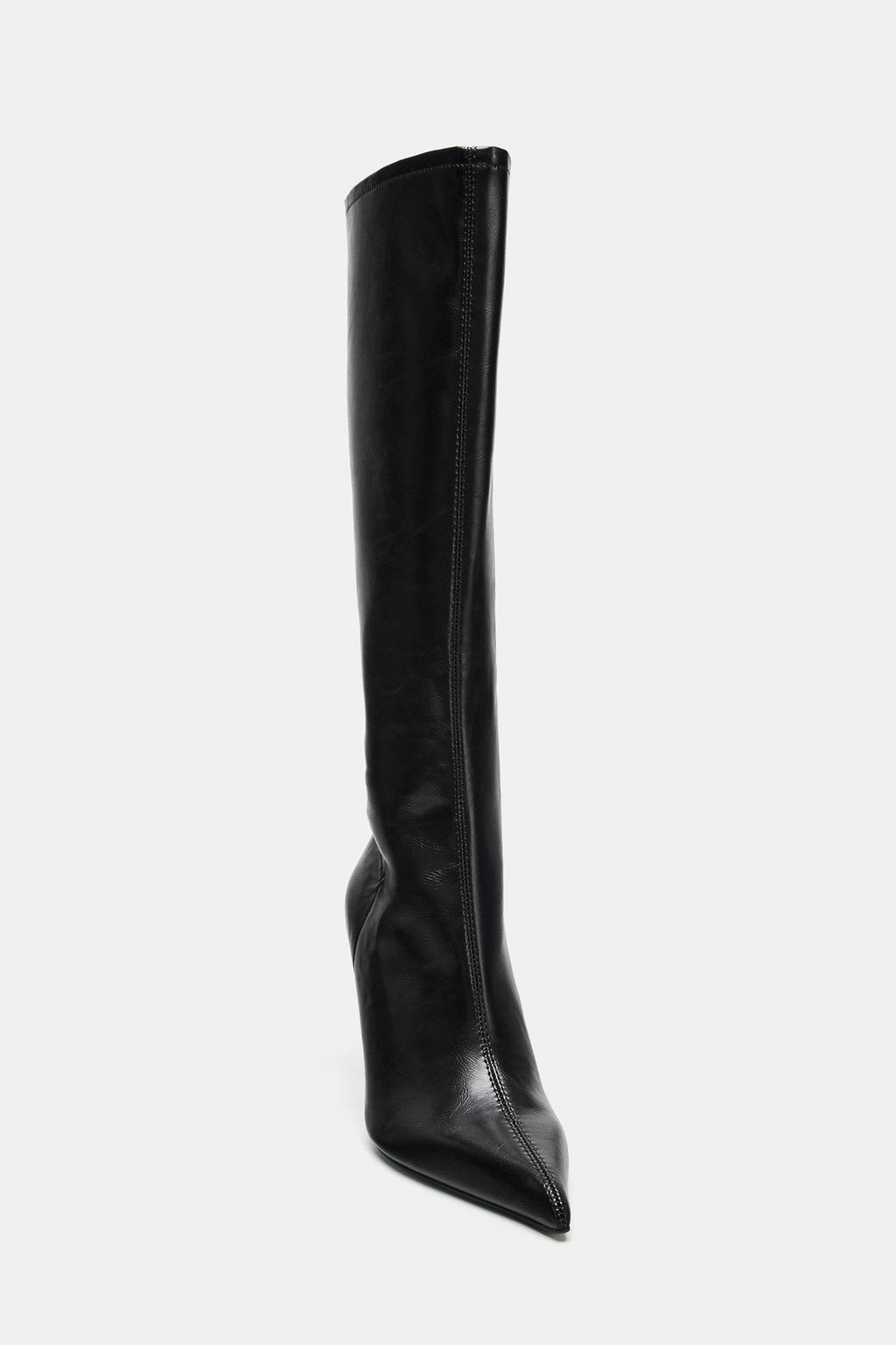 FITTED HIGH-HEEL BOOTS