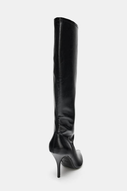 FITTED HIGH-HEEL BOOTS