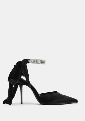 RHINESTONE SLINGBACK SHOES