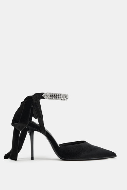 RHINESTONE SLINGBACK SHOES
