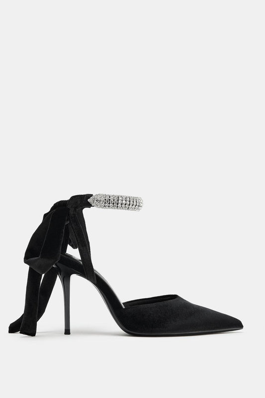 RHINESTONE SLINGBACK SHOES