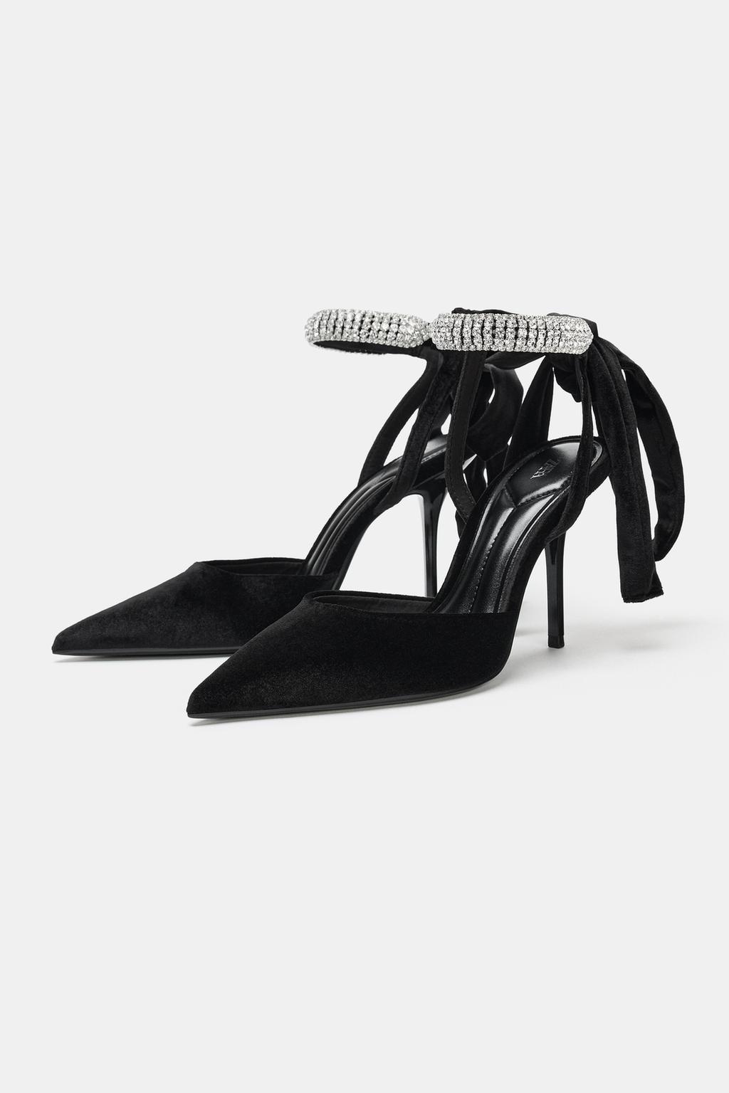 RHINESTONE SLINGBACK SHOES