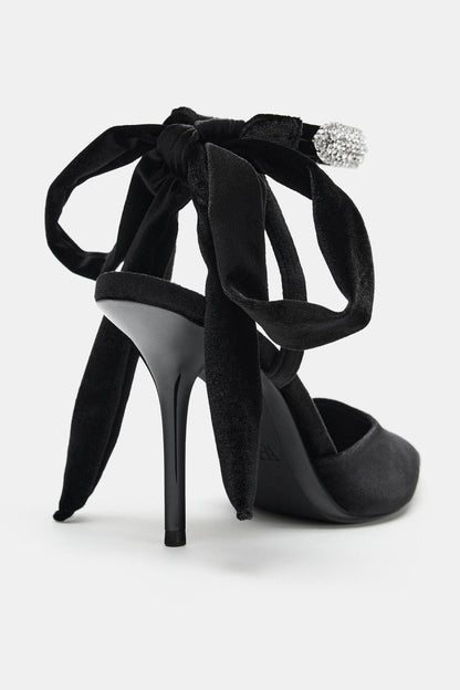 RHINESTONE SLINGBACK SHOES