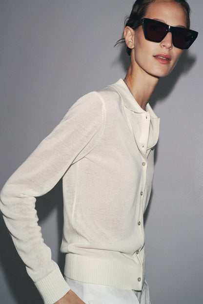 PLAIN KNIT POLO SHIRT