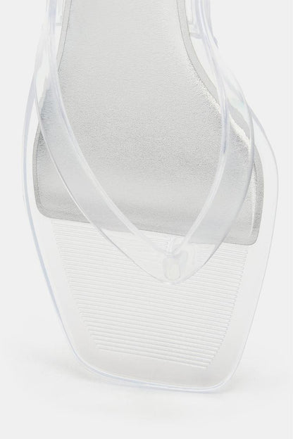 VINYL STRAP SANDALS