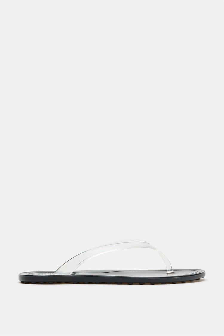 FLAT VINYL SANDALS