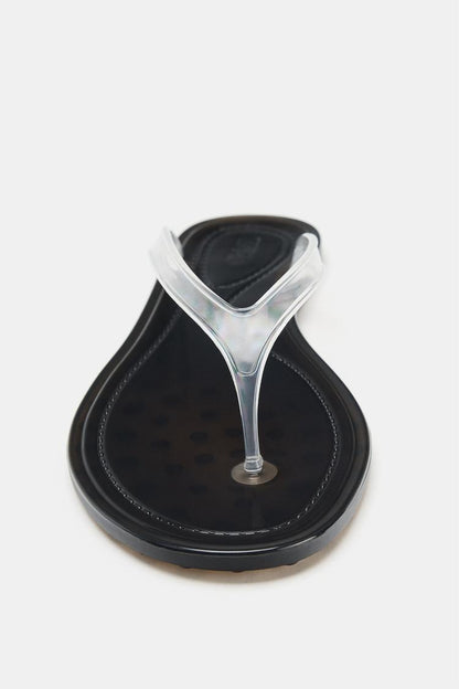 FLAT VINYL SANDALS