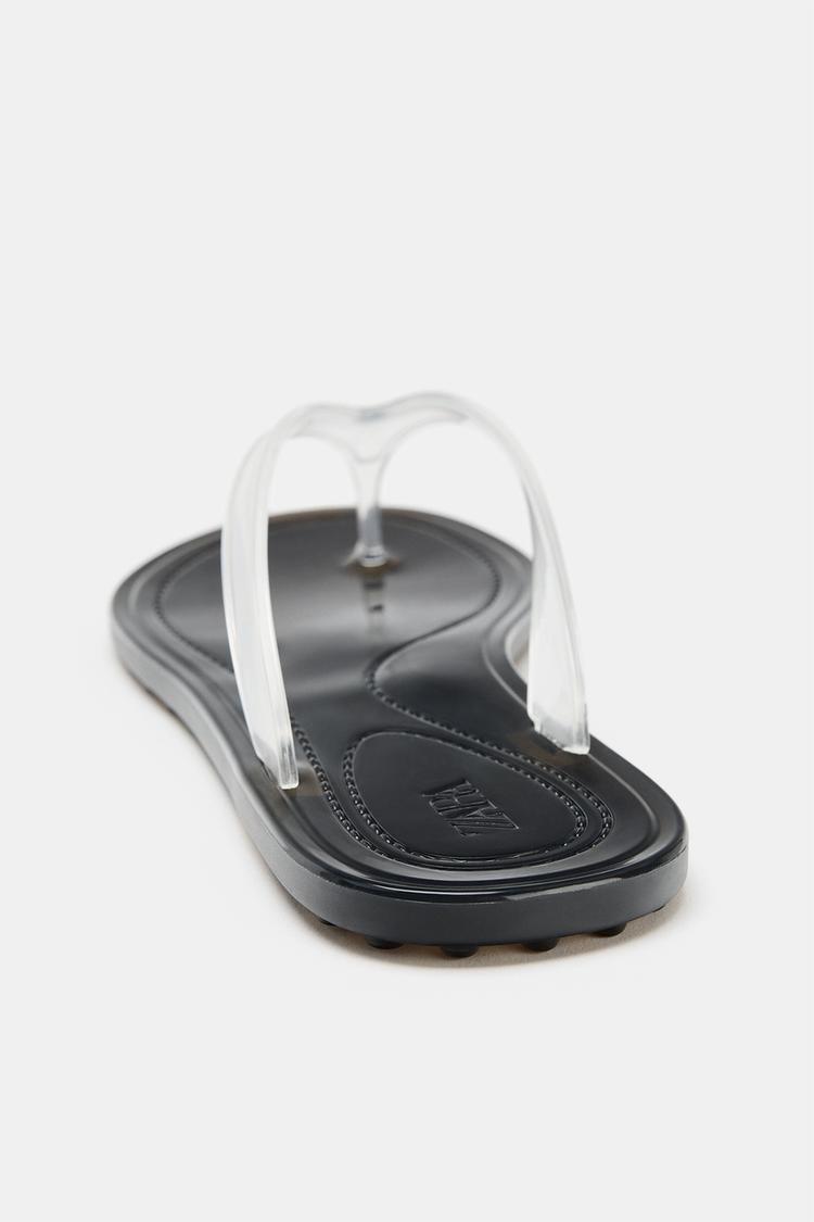 FLAT VINYL SANDALS