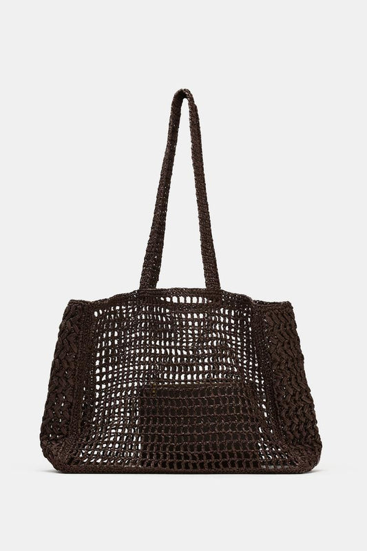 BRAIDED MAXI TOTE BAG