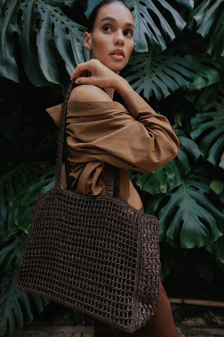 BRAIDED MAXI TOTE BAG