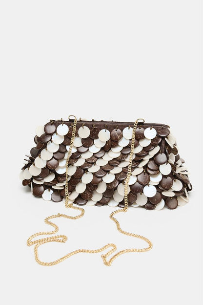 POUCH BAG WITH APPLIQUÉS