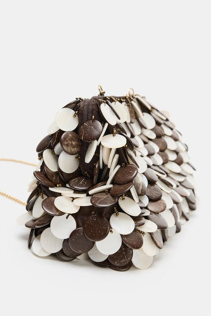 POUCH BAG WITH APPLIQUÉS