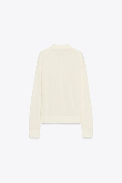 PLAIN KNIT POLO SHIRT