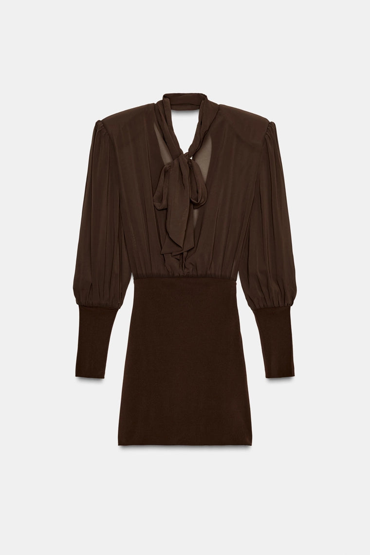 SHORT DRESS WITH MATCHING DETAIL